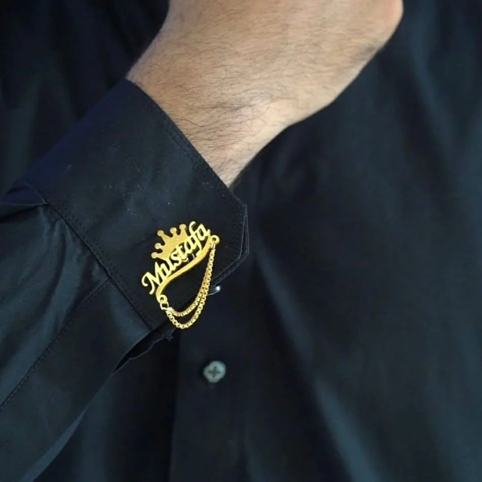 Custom Gold Plated Chain Cufflinks