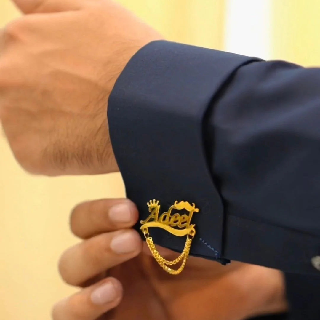 Custom Gold Plated Chain Cufflinks