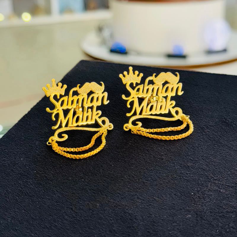 Custom Gold Plated Chain Cufflinks