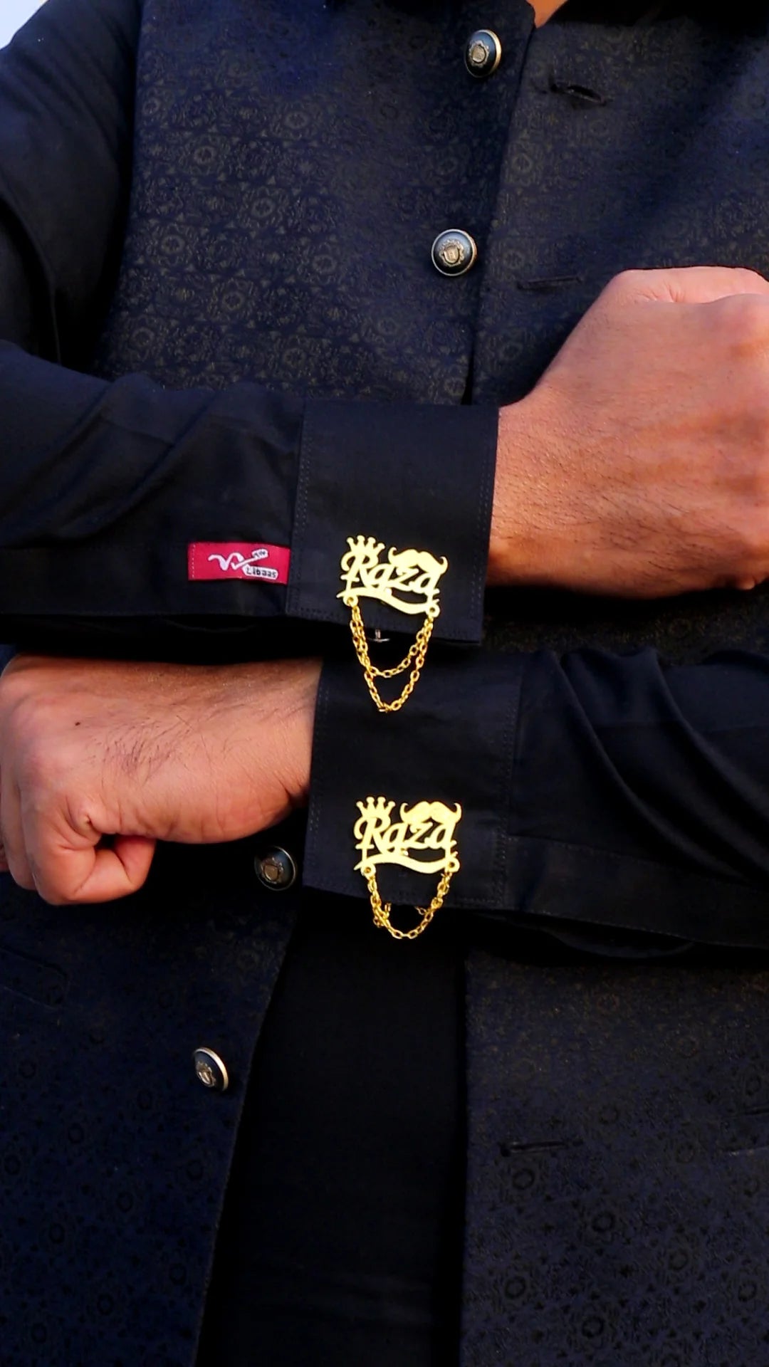 Custom Gold Plated Chain Cufflinks